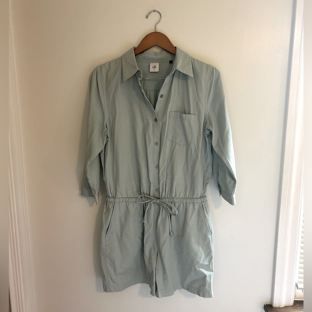 Cabi Alexa Mint Green Romper